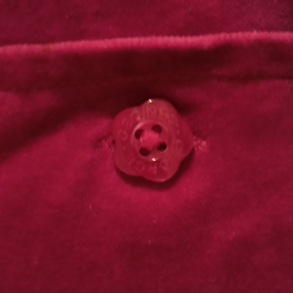 𝅺george Pink Little Girl Velour Coat For 24 monts - Picture 5 of 13